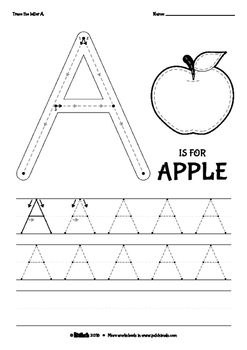 abc tracing worksheets uppercase by patchimals tpt