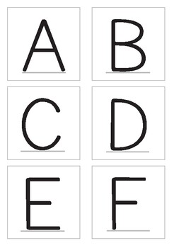 Preview of ABC Upper Case Letter Flashcards