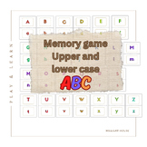 ABC Upper & Lower case Alphabet Memory game
