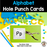 ABC Uppercase & Lowercase Hole Puncher Cards A to Z