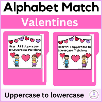 Preview of ABC Valentine’s Day Literacy File Folder Activity, Pre Kindergarten Special Ed