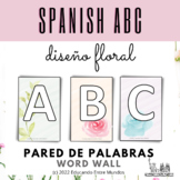 ABC Wordwall FLORAL Spanish/English Pared de palabras