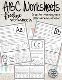 ABC Worksheet FREEBIE - Letters A, B and C