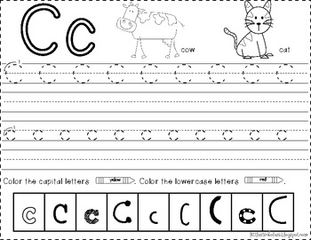 ABC Worksheets by Jessica - Littlest Scholars | TpT