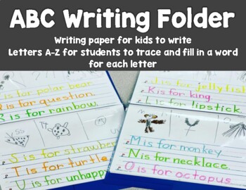 Preview of ABC Writing for PreK and Kindergarten