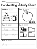 ABC Writing Activity Worksheets A-Z! FULL COLLECTION!