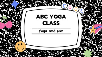 Preview of ABC Yoga flashcard for Children 
