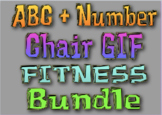 ABC and Number Chair GIF Fitness Bundle