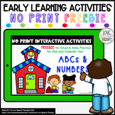 ABC and Number Naming - FREEBIE iPad Activity!