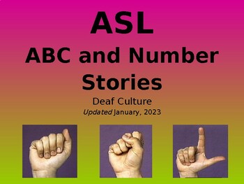 Preview of ABC and Number Stories PowerPoint