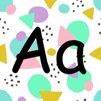 Preview of ABC line - geometric and pastel