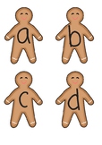 ABC on Gingerbread Men Biscuits