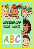ABC poster de tu abecedario para colgar en clase.