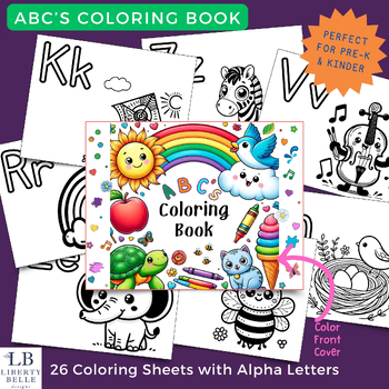 Preview of ABC's Coloring Pages for Preschool and Kindergarten Students