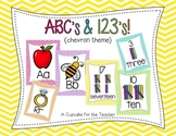 ABC's and 123's! {Chevron Theme}