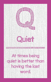 ABC's of Character - Letter "Q"- Poster