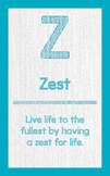 ABC's of Character - Letter "Z"- Poster
