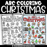 ABC's of Christmas Coloring Page