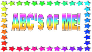 Preview of ABC's of Me Google Slides activity