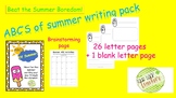 ABC's of Summer Writing Activity