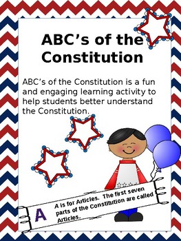 Preview of ABC's of the Constitution