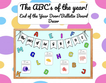 Preview of ABC's of the Year- End of Year Activity/Decoration