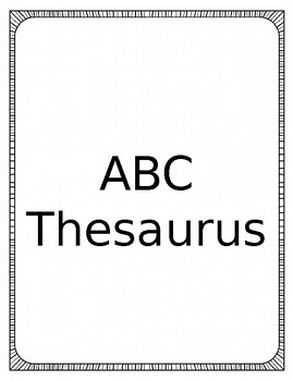 Preview of ABC thesaurus