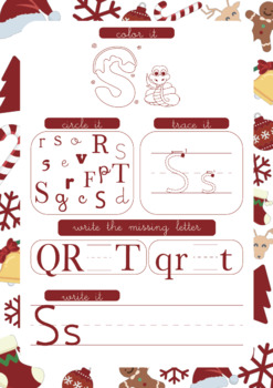 Preview of ABC worksheets Christmas Edition