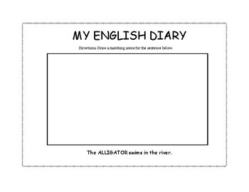 Word Diary Template from ecdn.teacherspayteachers.com