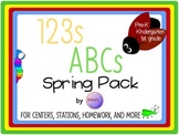 ABCs 123s Spring Pack from Pre-K to First Grade