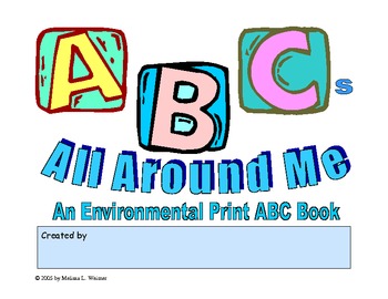 Preview of ABCs All Around Me: An Environmental Print ABC Book