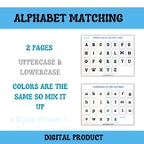 ABCs, Alphabet, Letter Matching, Lowercase Letter Matching