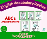 ABCs Around the World Worksheets - English Vocabulary Supp