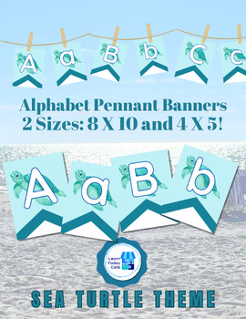 Preview of ABCs Pennant - 2 Sizes 8 X 10 & 4 X 5 - Great for Word Walls and Celebrations