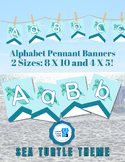 ABCs Pennant - 2 Sizes 8 X 10 & 4 X 5 - Great for Word Wal