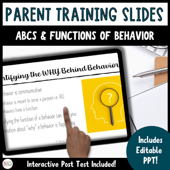 Preview of ABCs and Functions of Behavior | ABA Parent Training Slides