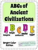 ABCs of Ancient Civilization Bright Colors