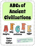 ABCs of Ancient Civilization Retro Colors