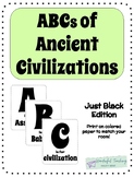 ABCs of Ancient Civilizations Black Font