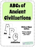 ABCs of Ancient Civilizations Black & White