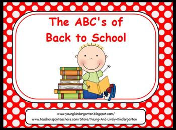 Preview of ABCs of Back to School Stick Kids Powerpoint