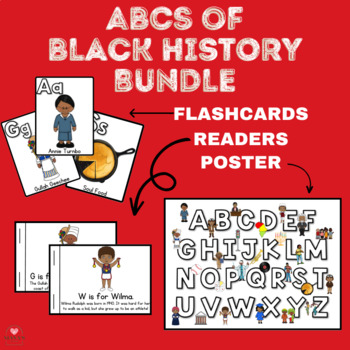 Preview of ABCs of Black History Bundle - Readers, Flashcards, and Poster