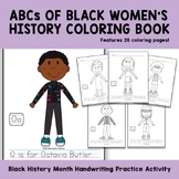 ABCs of Black Women's History Coloring Book Black History 