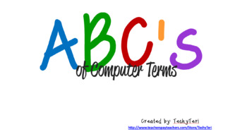 Preview of Computer ABC's