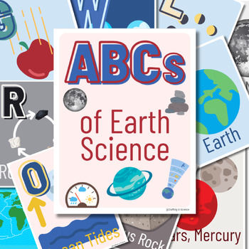 Preview of ABCs of Earth Science - Classroom Posters | Earth Science Vocabulary Posters
