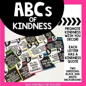 Preview of ABCs of Kindness {Kindness Alphabet}
