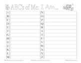 ABC's of Me Self-Exploratory Activity