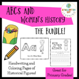 ABCs of Women's History - Coloring & Handwriting Pages BUNDLE