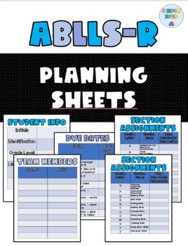 Preview of ABLLS Planning Sheets Editable