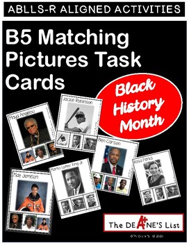 Preview of ABLLS-R ALIGNED ACTIVITIES B5 Matching Pictures Black History Month